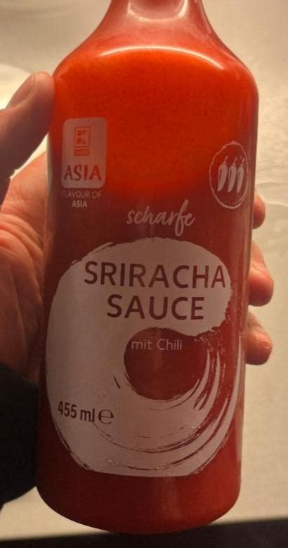 Sriracha Sauce mit Chili K Classic Asia kalórie kJ a nutričné