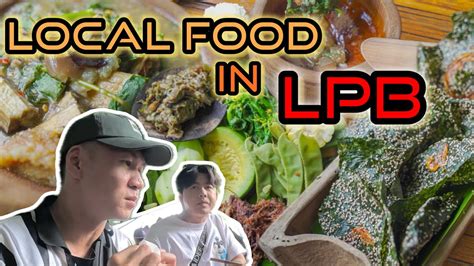 รานอาหารททกอยางทำมาจากไมไผ Eating Local food In Luangphabang