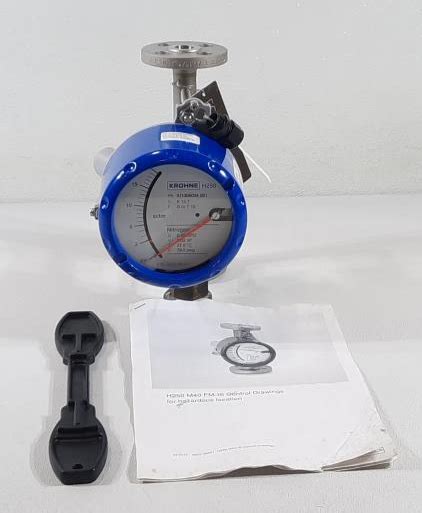 Krohne 1 2 Stainless Steel Variable Area Flow Meter H250 RR M40 HT R1 Ex