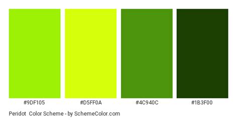 Peridot Color Scheme » Green » SchemeColor.com