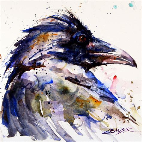 Raven Bird Painting at PaintingValley.com | Explore collection of Raven ...