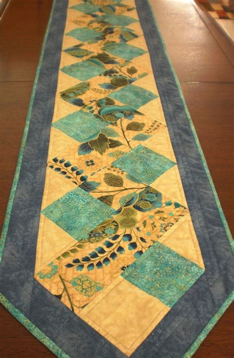 Quilted Long Table Runner X Modern Zigzag By Stephsquilts