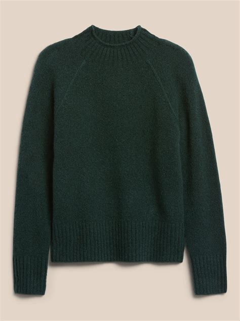 Relaxed Mock Neck Sweater Banana Republic