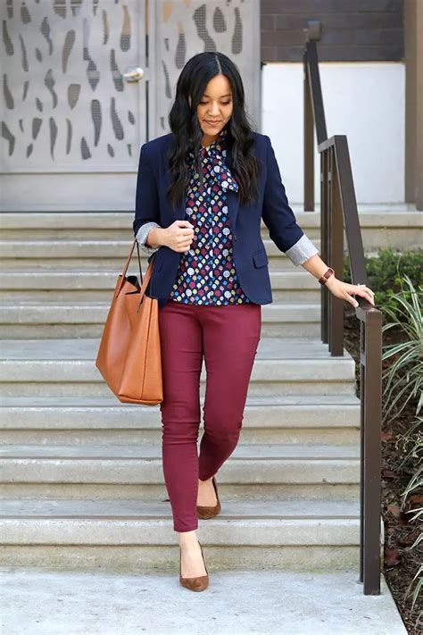 Arriba Imagen Oficina Outfit Pantalon Vino Abzlocal Mx