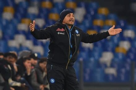 Luciano Spalletti Manager Ssc Napoli Gesticulates Editorial Stock Photo