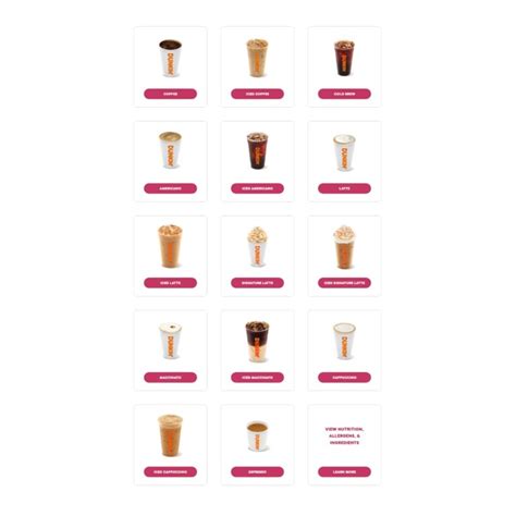 Dunkin Donuts Menu With Prices