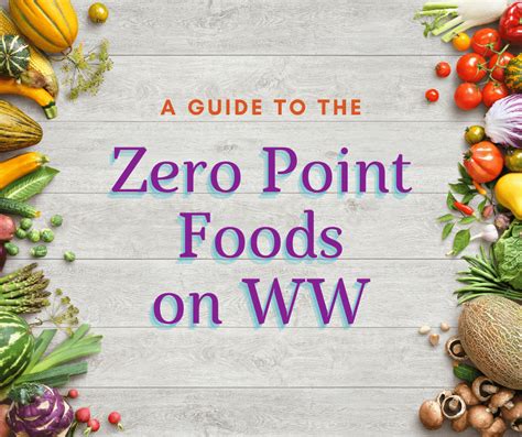 The Ultimate Resource For Zero Point Foods On Weight Watchers