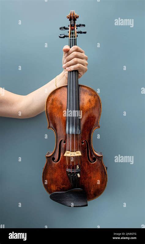 17th Century Professional Violin Made By A Luthier Stock Photo Alamy