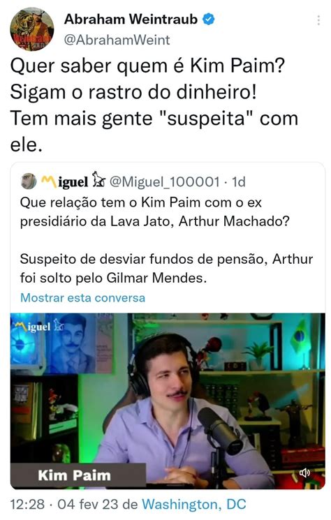 Alexandre Fernandes On Twitter Kim Paim Deu Um Chute No Saco De