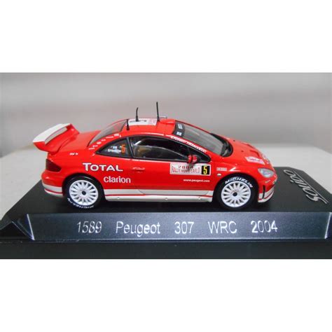 PEUGEOT 307 WRC 2004 RALLY MONTE CARLO GRONHOLM 1 43 SOLIDO 1589 URNA