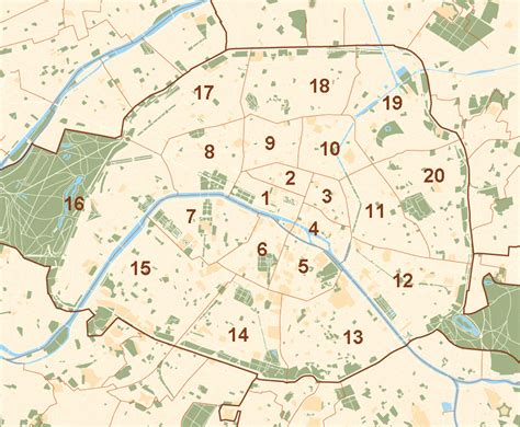 PLAN DE PARIS Et ARRONDISSEMENTS DE PARIS