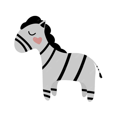 Premium Vector Cute Zebra Vector Image