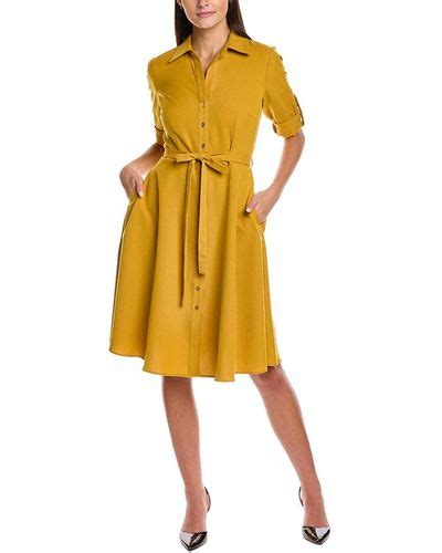 Yellow Sharagano Clothing For Women Lyst