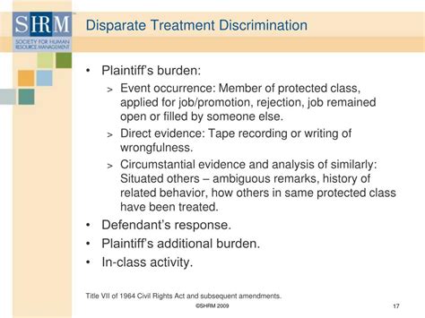 Ppt Adverse Impact And Disparate Treatment Two Types Of