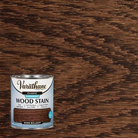 Varathane Qt Dark Walnut Classic Water Based Interior Wood Stain