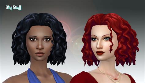 Mystufforigin Leahlillith S Ophelia Hair Retextured Sims 4 Hairs