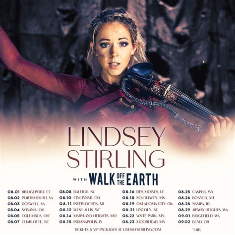 Lindsey Stirling Tour Dates 2024 Van Kriste