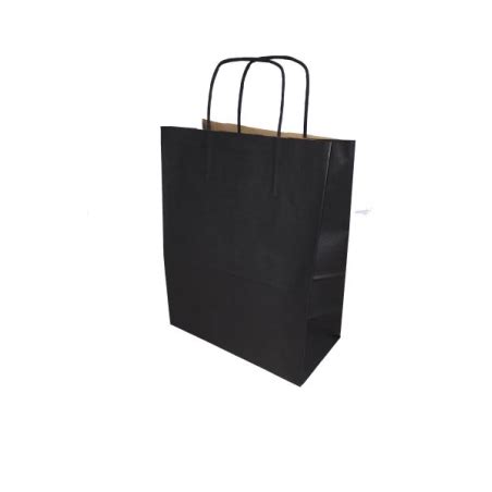 Sac Papier Kraft Noir L24xP12xH31cm X50