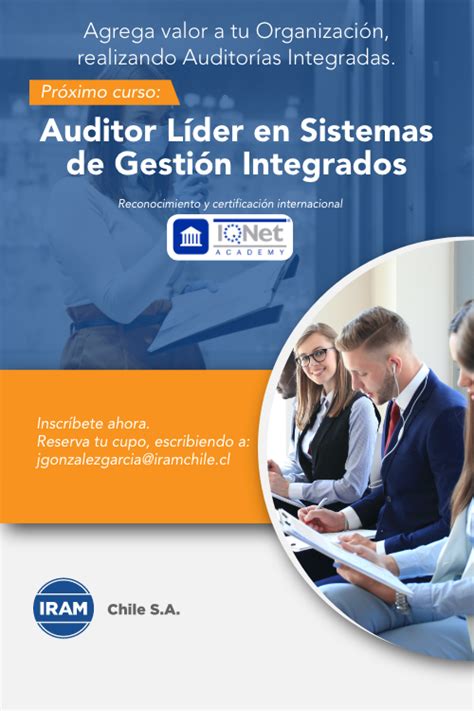 Curso Auditor L Der De Sistemas De Gesti N Integrados Iqnet