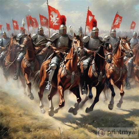 The Majestic Polish Hussars Warriors With Combat Wings PrintMyAi