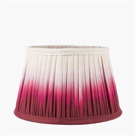 Scallop Cm Red Ombre Soft Pleated Tapered Shade Zurleys