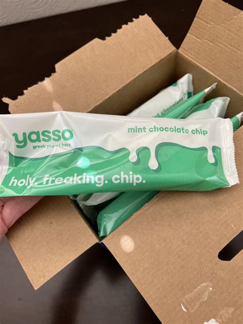 Yasso Mint Chocolate Chip Frozen Greek Yogurt Bars At Costco Review