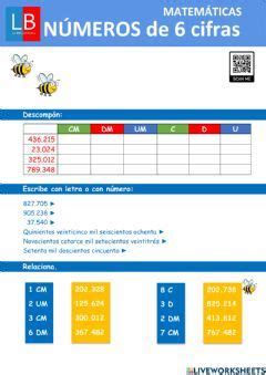 N Meros De Seis Cifras Idioma Espa Ol O Castellano Curso Nivel
