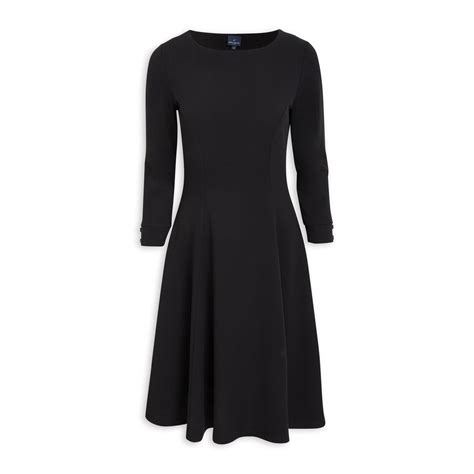 Black Long Sleeve Dress 3121128 Daniel Hechter