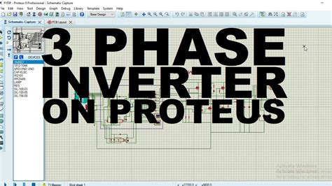 Phase Inverter Simulation On Proteus With Gate Driver Circuit Youtube