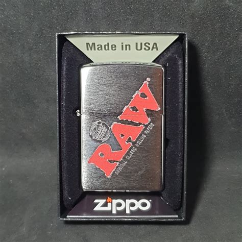 Raw Zippo Lighter Silver With Logo R420 Supplies
