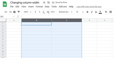 How To Change Column Width In Google Sheets Officebeginner