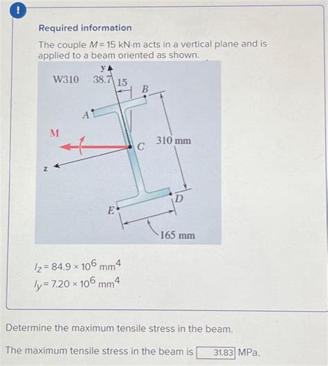 Solved we are supposed to find the angle of the neutral axis | Chegg.com