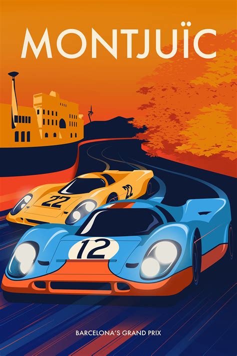 Montjuïc Barcelona's Grand Prix :: Behance