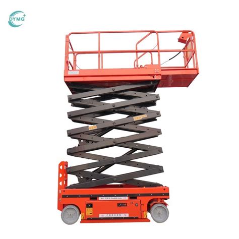 Dymg CE ISO Approved Aerial Working Lifting Self Propelled Scissor Lift