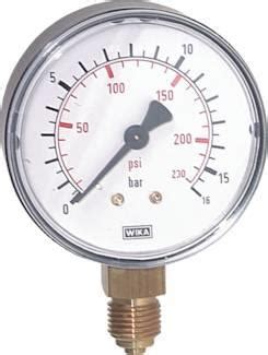 Manometer Bar Anschlu Unten