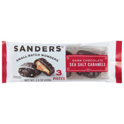 Save On Sanders Dark Chocolate Sea Salt Caramels Ct Order Online