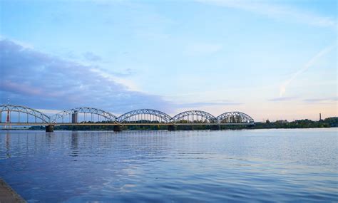 Download free photo of Riga,railway bridge,daugava,daugava river,bridge ...