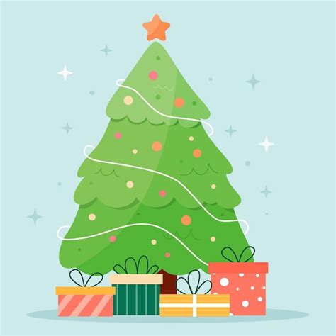 Premium Vector Christmas Tree Concept