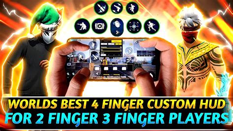 Best 4 Finger Claw Best 4 Finger Custom Hud And Settings 4 Finger Claw Free Fire Youtube