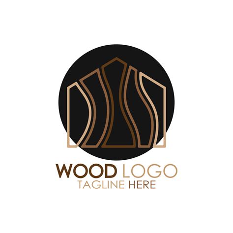 Wood Logo Template Icon Illustration Design Vector Used For Wood