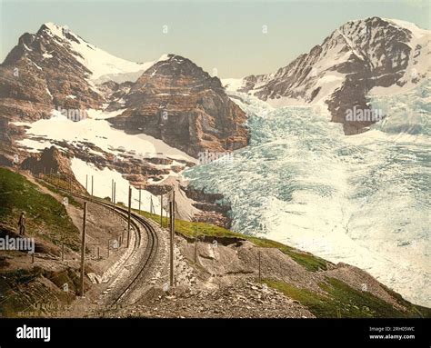 Jungfrau Eisenbahn Eiger M Nch Und Eiger Gletscher Berner Alpen