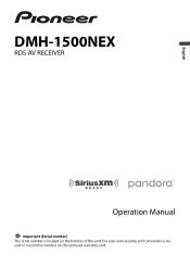 Pioneer Dmh 1500nex Installation Manual