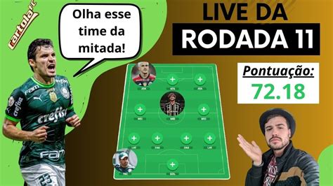 LIVE CARTOLA FC 2024 RODADA 11 TIME PARA PONTUAR E VALORIZAR