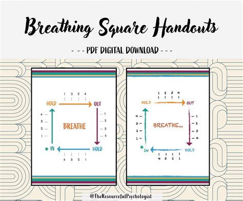 BOX BREATHING Handouts The Breathing Square Square Breathing