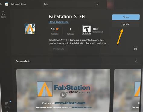 Updating The Fabstation App To The Latest Version With Hololens