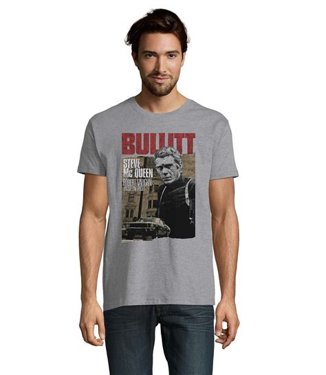 Bullitt Steve Mcqueen Movie Poster Unisex Men's Cotton T-shirt - Etsy