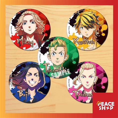 Tokyo Revengers Badge Sparkling Anime Tokyo Revengers Accessories Anime