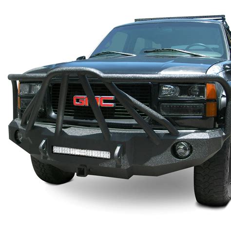 Iron Bull Bumpers® Ford Ranger 1999 Full Width Black Front Hd Bumper With Defender 8 Guard