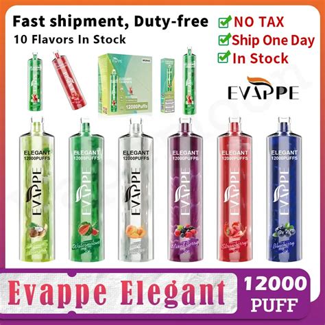 Original Evappe Elegant 12000 Puffs Vaper Electronic Cigarette