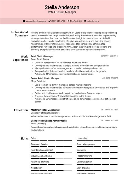 Retail Sales Representative Resume Examples And Templates For